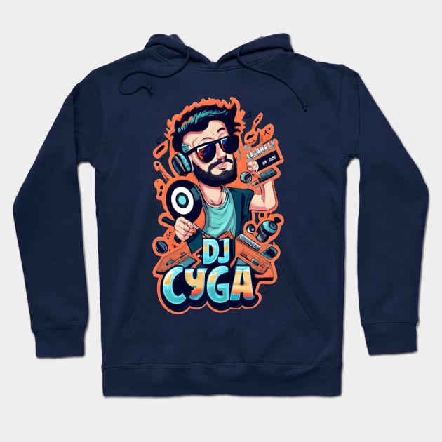 dj cyga Hoodie by Aldrvnd